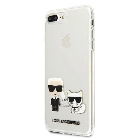 Etui Karl Lagerfeld Karl & Choupette na iPhone 7 / 8 Plus - przezroczyste Etui Karl Lagerfeld Karl & Choupette na iPhone 7 / 8 Plus - przezroczyste