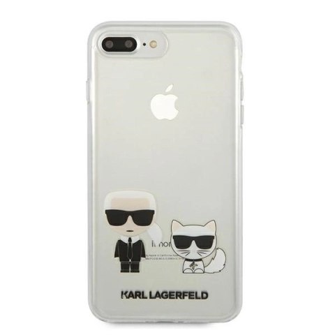 Etui Karl Lagerfeld Karl & Choupette na iPhone 7 / 8 Plus - przezroczyste Etui Karl Lagerfeld Karl & Choupette na iPhone 7 / 8 Plus - przezroczyste