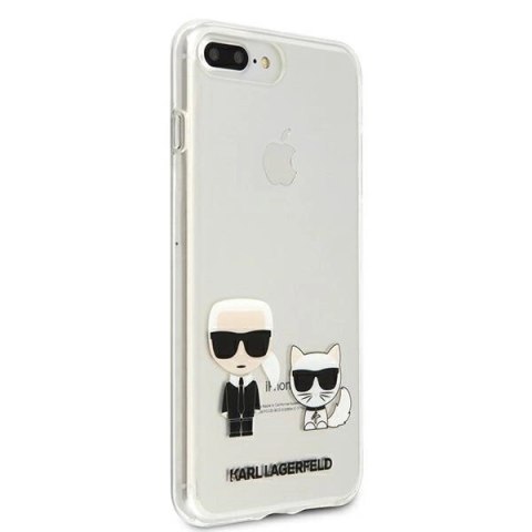 Etui Karl Lagerfeld Karl & Choupette na iPhone 7 / 8 Plus - przezroczyste Etui Karl Lagerfeld Karl & Choupette na iPhone 7 / 8 Plus - przezroczyste