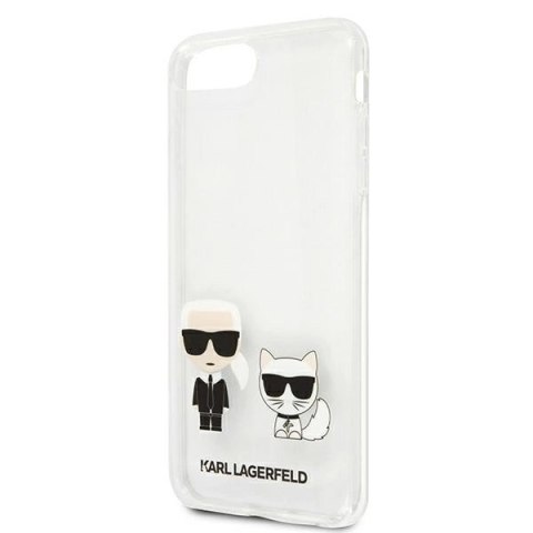 Etui Karl Lagerfeld Karl & Choupette na iPhone 7 / 8 Plus - przezroczyste Etui Karl Lagerfeld Karl & Choupette na iPhone 7 / 8 Plus - przezroczyste