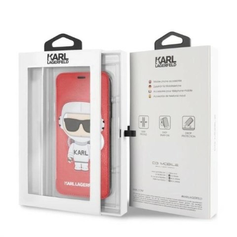 Etui Karl Lagerfeld Karl Space Cosmonaut na iPhone X / XS - czerwone