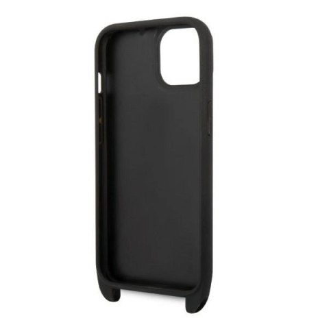 Etui Karl Lagerfeld Monogram Plaque Logo Strap na iPhone 14 / 15 / 13 6,1" - czarne