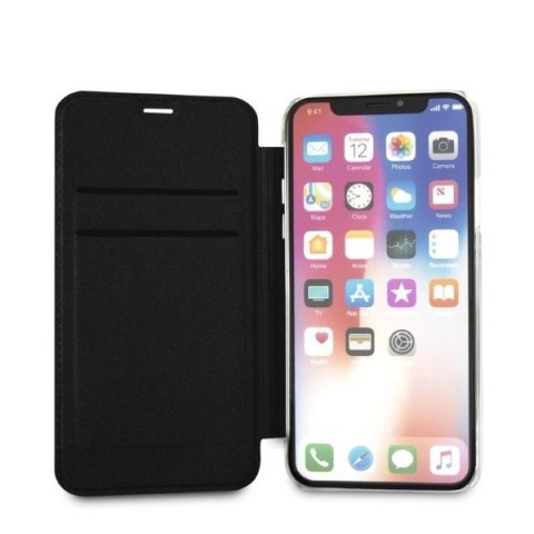 Etui Karl Lagerfeld Signature Glitter na iPhone X / Xs - czarne Etui Karl Lagerfeld Signature Glitter na iPhone X / Xs - czarne
