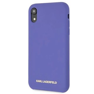 Etui Karl Lagerfeld Silicone na iPhone Xr - fioletowe