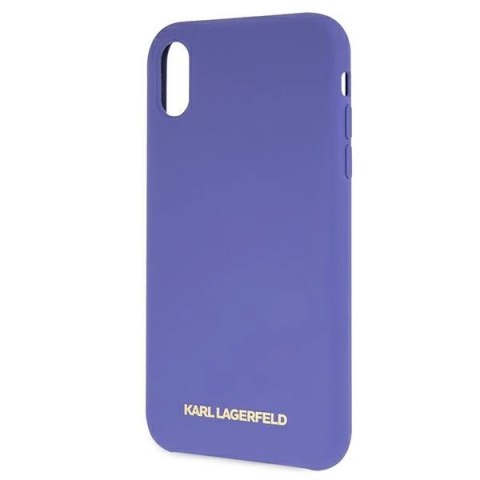 Etui Karl Lagerfeld Silicone na iPhone Xr - fioletowe