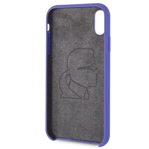 Etui Karl Lagerfeld Silicone na iPhone Xr - fioletowe