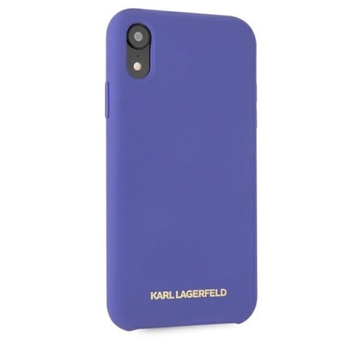 Etui Karl Lagerfeld Silicone na iPhone Xr - fioletowe
