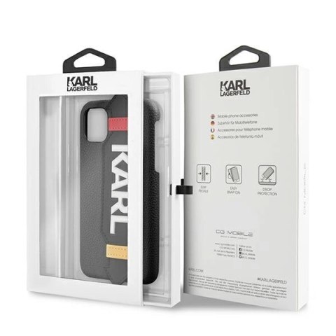 Etui Karl Lagerfeld Strap na iPhone 11 Pro 5,8" - czarne