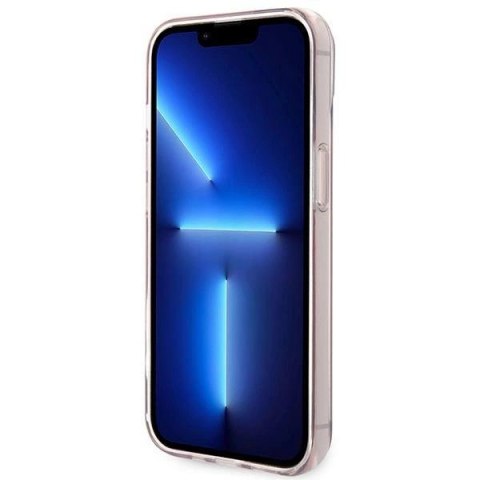 Etui Karl Lagerfeld Transparent Choupette Body na iPhone 14 Plus / 15 Plus 6,7" - różowe