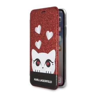 Etui Karl Lagerfeld Valentine na iPhone X / XS - czerwone