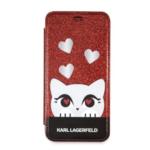 Etui Karl Lagerfeld Valentine na iPhone X / XS - czerwone