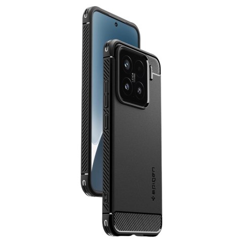 Etui Spigen Rugged Armor na Xiaomi 15 - czarny mat Etui Spigen Rugged Armor na Xiaomi 15 - czarny mat