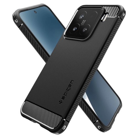 Etui Spigen Rugged Armor na Xiaomi 15 - czarny mat Etui Spigen Rugged Armor na Xiaomi 15 - czarny mat