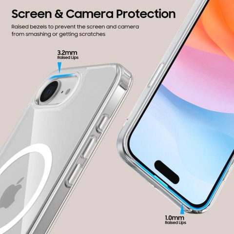 Etui Tech-Protect FlexAir Hybrid MagSafe na iPhone 16e - przezroczyste Etui Tech-Protect FlexAir Hybrid MagSafe na iPhone 16e - przezroczyste