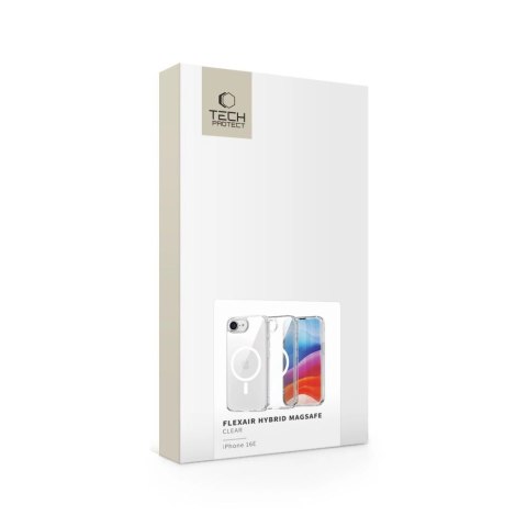 Etui Tech-Protect FlexAir Hybrid MagSafe na iPhone 16e - przezroczyste Etui Tech-Protect FlexAir Hybrid MagSafe na iPhone 16e - przezroczyste