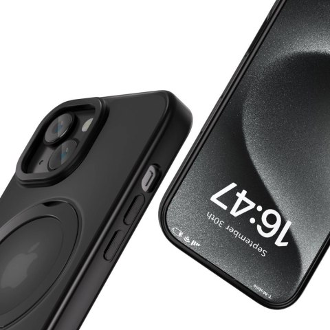 Etui Tech-Protect MagRing MagSafe na iPhone 16e - czarny mat