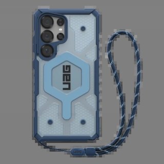 Etui UAG Pathfinder Clear Magnet Bundle modułem magnetycznym oraz smycz na nadgarstek na Samsung Galaxy S25 Ultra 5G - granatowo
