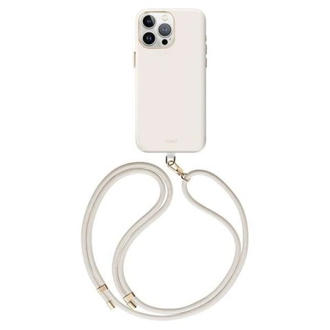 Etui UNIQ Coehl Creme MagSafe na iPhone 15 Pro Max 6.7" - beżowe Etui UNIQ Coehl Creme MagSafe na iPhone 15 Pro Max 6.7" - beżowe