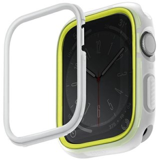 Etui UNIQ Moduo na Apple Watch 45 / 44 mm limonka-biały