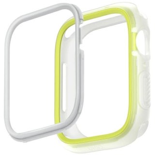 Etui UNIQ Moduo na Apple Watch 45 / 44 mm limonka-biały