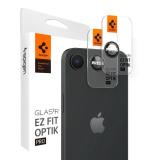 Osłona aparatu Spigen Optik Pro GLAS.TR "Ez Fit" 2-pack na iPhone 16e - czarna
