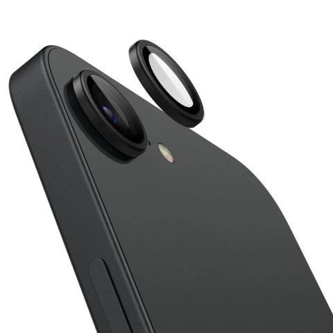 Osłona aparatu Spigen Optik Pro GLAS.TR "Ez Fit" 2-pack na iPhone 16e - czarna