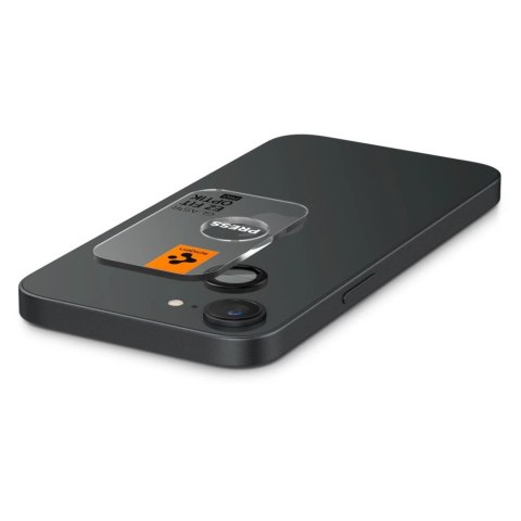 Osłona aparatu Spigen Optik Pro GLAS.TR "Ez Fit" 2-pack na iPhone 16e - czarna
