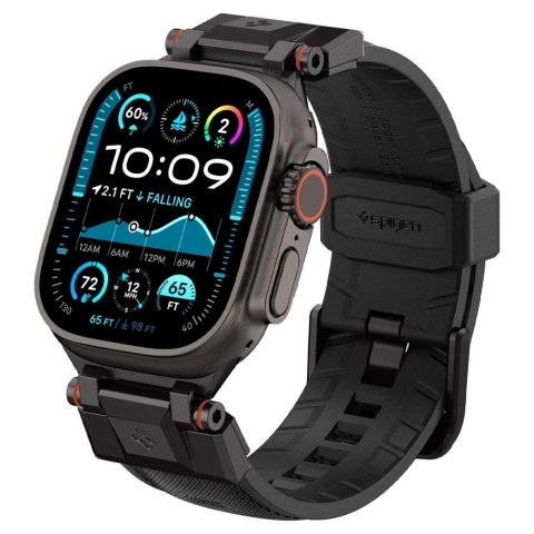 Pasek Spigen DuraPro Armor na Apple Watch 44 / 45 / 46 / 49 mm - czarny Pasek Spigen DuraPro Armor na Apple Watch 44 / 45 / 46 / 49 mm - czarny