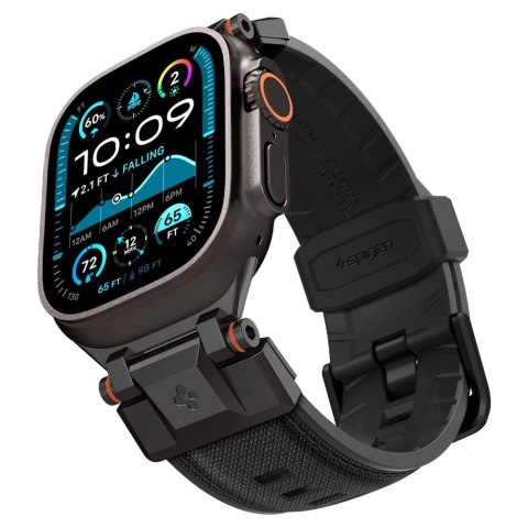 Pasek Spigen DuraPro Armor na Apple Watch 44 / 45 / 46 / 49 mm - czarny Pasek Spigen DuraPro Armor na Apple Watch 44 / 45 / 46 / 49 mm - czarny