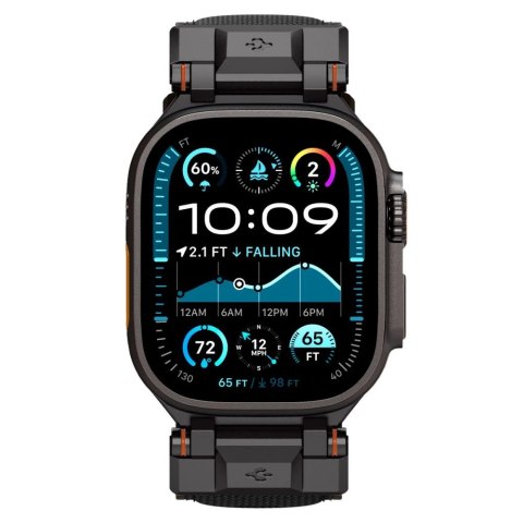Pasek Spigen DuraPro Armor na Apple Watch 44 / 45 / 46 / 49 mm - czarny Pasek Spigen DuraPro Armor na Apple Watch 44 / 45 / 46 / 49 mm - czarny