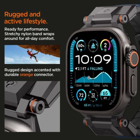 Pasek Spigen DuraPro Armor na Apple Watch 44 / 45 / 46 / 49 mm - granatowy Pasek Spigen DuraPro Armor na Apple Watch 44 / 45 / 46 / 49 mm - granatowy