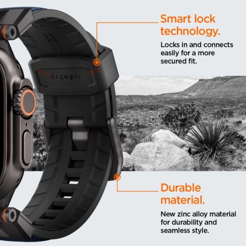 Pasek Spigen DuraPro Armor na Apple Watch 44 / 45 / 46 / 49 mm - granatowy Pasek Spigen DuraPro Armor na Apple Watch 44 / 45 / 46 / 49 mm - granatowy