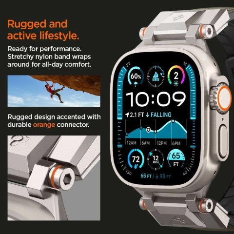 Pasek Spigen DuraPro Armor na Apple Watch 44 / 45 / 46 / 49 mm - zielony Pasek Spigen DuraPro Armor na Apple Watch 44 / 45 / 46 / 49 mm - zielony