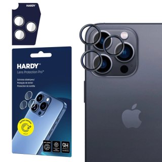 Szkło Hardy Lens Protection Pro Black na obiekty aparatu na Apple iPhone 16 Pro / 16 Pro Max - czarne