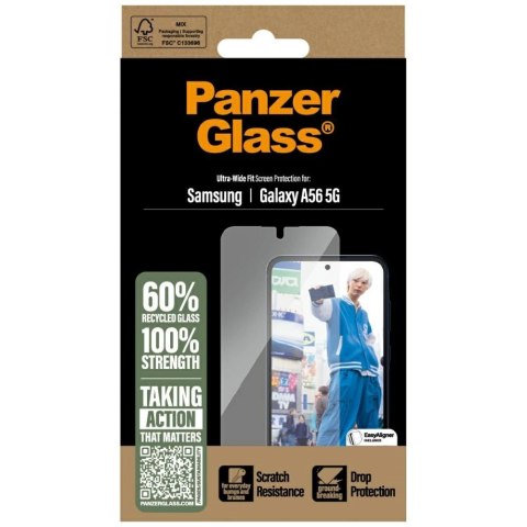 Szkło hartowane PanzerGlass Ultra-Wide Fit na Samsung Galaxy A56 5G Szkło hartowane PanzerGlass Ultra-Wide Fit na Samsung Galaxy A56 5G