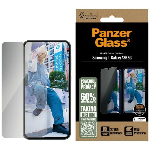 Szkło prywatyzujące PanzerGlass Ultra-Wide Fit na Samsung Galaxy A36 5G Szkło prywatyzujące PanzerGlass Ultra-Wide Fit na Samsung Galaxy A36 5G