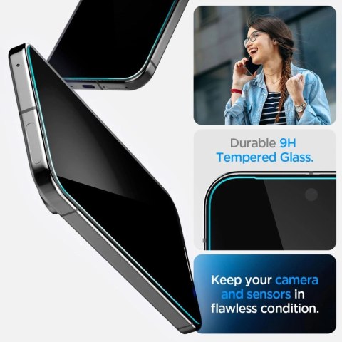 Szkło prywatyzujące Spigen Glas.TR "Ez Fit" Privacy 2-pack na Google Pixel 9 Pro XL Szkło prywatyzujące Spigen Glas.TR "Ez Fit" Privacy 2-pack na Google Pixel 9 Pro XL