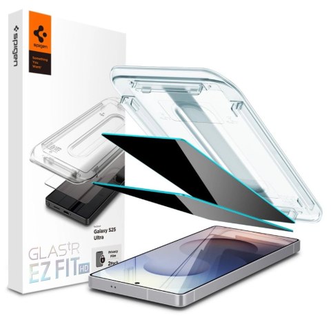 Szkło prywatyzujące Spigen Glas.TR "Ez Fit" Privacy 2-pack na Samsung Galaxy S25 Ultra Szkło prywatyzujące Spigen Glas.TR "Ez Fit" Privacy 2-pack na Samsung Galaxy S25 Ultra