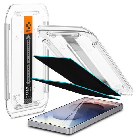Szkło prywatyzujące Spigen Glas.TR "Ez Fit" Privacy 2-pack na Samsung Galaxy S25 Ultra Szkło prywatyzujące Spigen Glas.TR "Ez Fit" Privacy 2-pack na Samsung Galaxy S25 Ultra