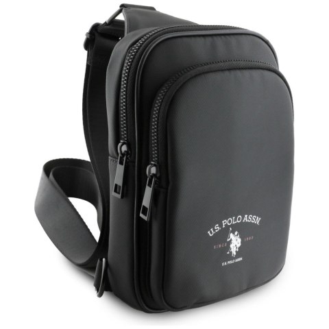 Torebka na telefon US Polo Petit Pique Crossbody Arch czarny Torebka na telefon US Polo Petit Pique Crossbody Arch czarny