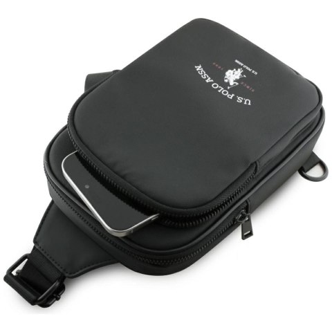 Torebka na telefon US Polo Petit Pique Crossbody Arch czarny Torebka na telefon US Polo Petit Pique Crossbody Arch czarny