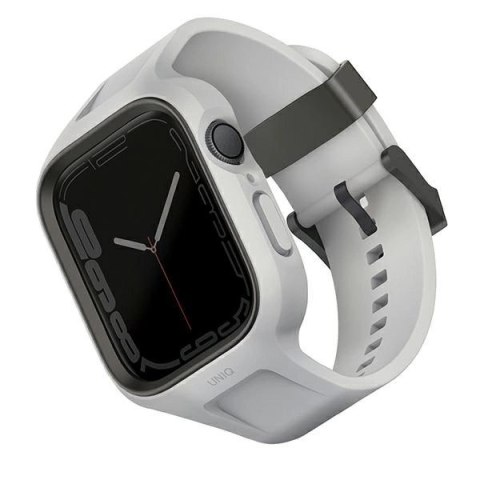 Zestaw UNIQ Monos 2 w 1 pasek + etui na Apple Watch 45 / 44 mm - szary Zestaw UNIQ Monos 2 w 1 pasek + etui na Apple Watch 45 / 44 mm - szary