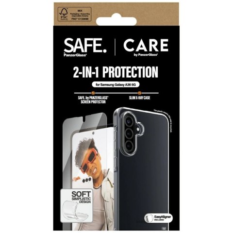 Zestaw ochronny CARE by PanzerGlass Fashion 2w1 Etui+Szkło do Samsung Galaxy A36 5G Zestaw ochronny CARE by PanzerGlass Fashion 2w1 Etui+Szkło do Samsung Galaxy A36 5G