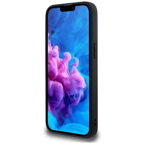 Etui Guess PU Grained 4G Metal Logo na iPhone 16e - czarne Etui Guess PU Grained 4G Metal Logo na iPhone 16e - czarne