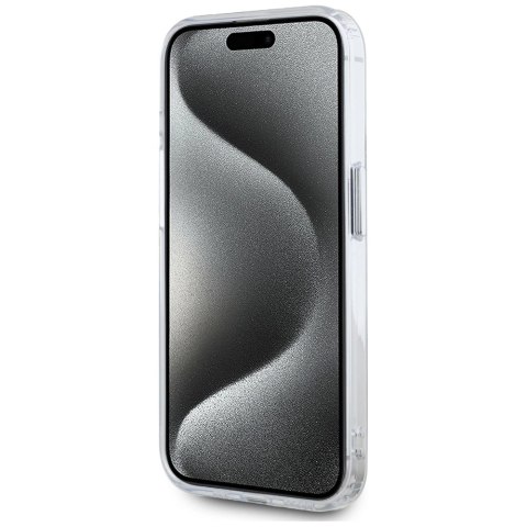 Etui Karl Lagerfeld IML Metal Karl Head MagSafe do iPhone 15 Pro Max biały