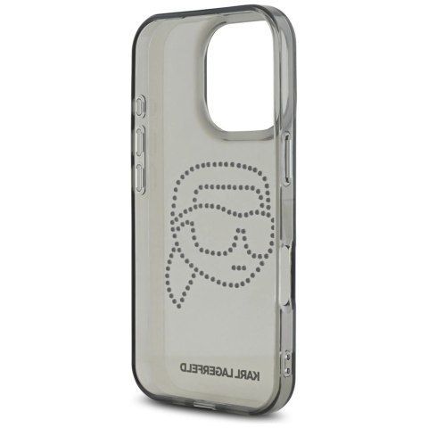 Etui Karl Lagerfeld IML Rhinestones Karl Head do iPhone 16 Pro czarny Etui Karl Lagerfeld IML Rhinestones Karl Head do iPhone 16 Pro czarny
