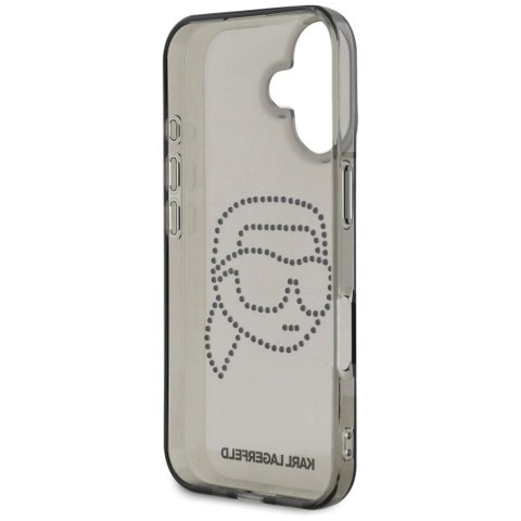 Etui Karl Lagerfeld IML Rhinestones Karl Head do iPhone 16 czarny Etui Karl Lagerfeld IML Rhinestones Karl Head do iPhone 16 czarny