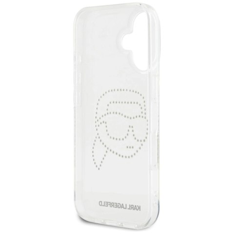 Etui Karl Lagerfeld IML Rhinestones Karl Head do iPhone 16 przezroczysty Etui Karl Lagerfeld IML Rhinestones Karl Head do iPhone 16 przezroczysty