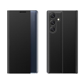 Etui New Sleep Case pokrowiec z klapką i podstawką na Samsung Galaxy S25 Edge - czarne