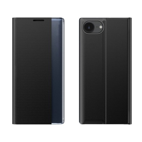 Etui New Sleep Case pokrowiec z klapką i podstawką na iPhone 16e - czarne